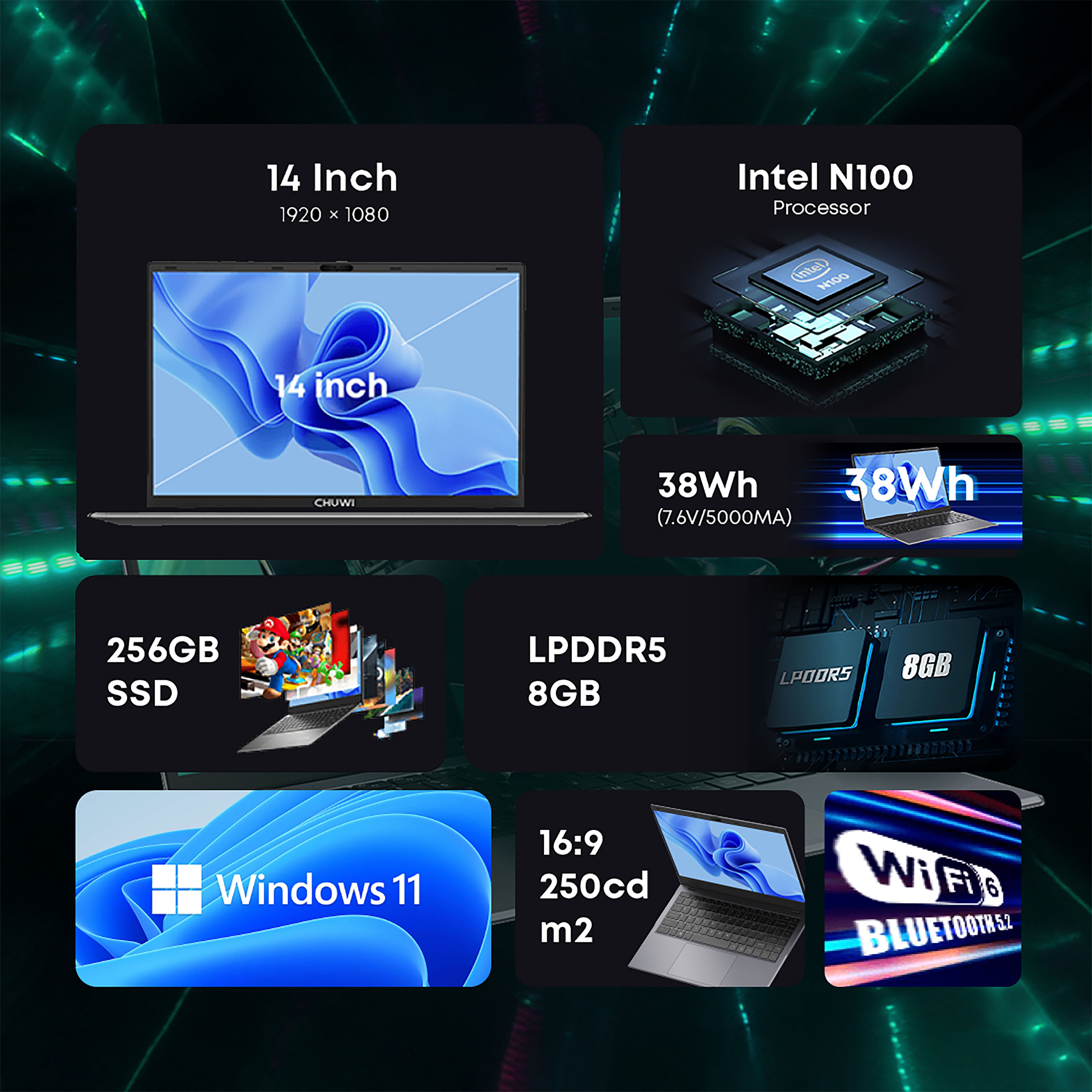 CHUWI GemiBook X Pro Intel N100